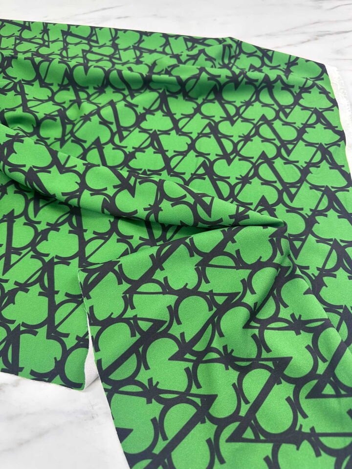 Wera Desen Likralı Dabıl Krep Yumuşak Dökümlü