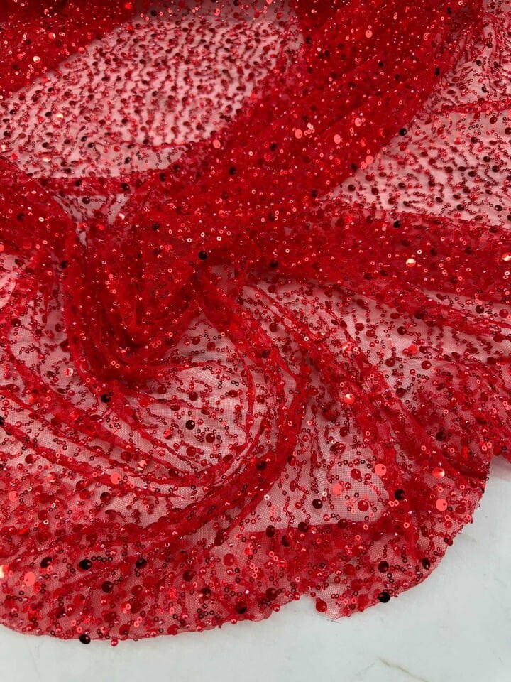 Fantazi Ürün Kırmızı Analı Kızlı Boncuk İşleme