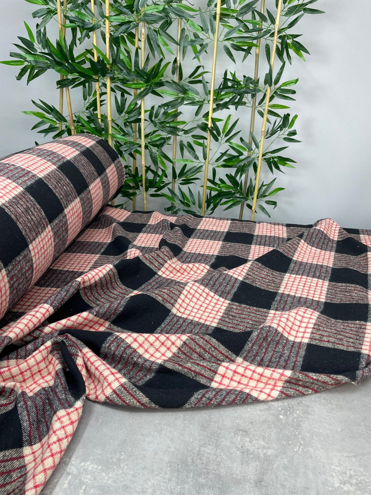 Kışlık Ekose Oduncu Desen Elbiselik Gömleklik Kumaş