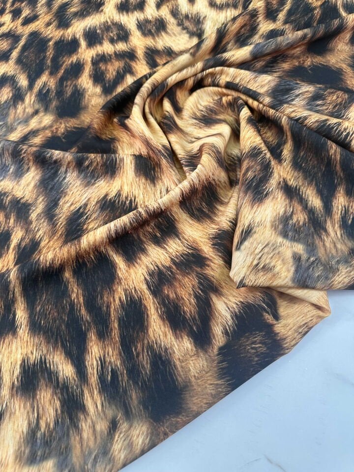 Desenli Krep Kumaş Elbise Etek Gömlek Şalvar