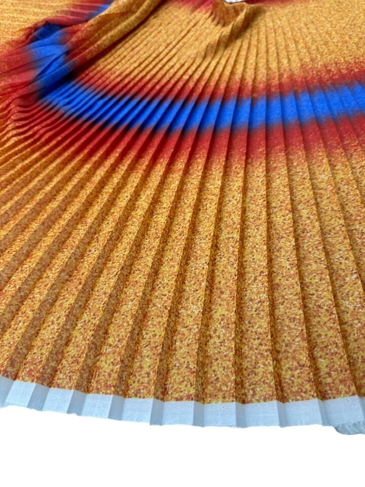 Leonar Desen Ebiselik Eteklik Pilise Şifon Kumaş