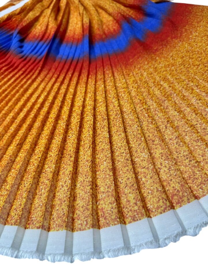 Leonar Desen Ebiselik Eteklik Pilise Şifon Kumaş