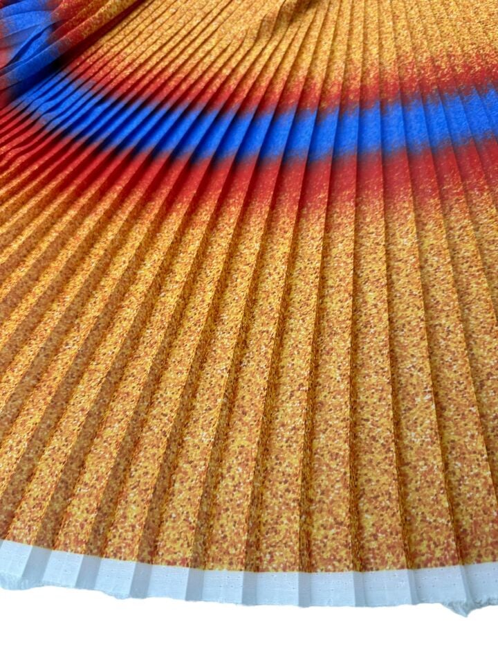 Leonar Desen Ebiselik Eteklik Pilise Şifon Kumaş