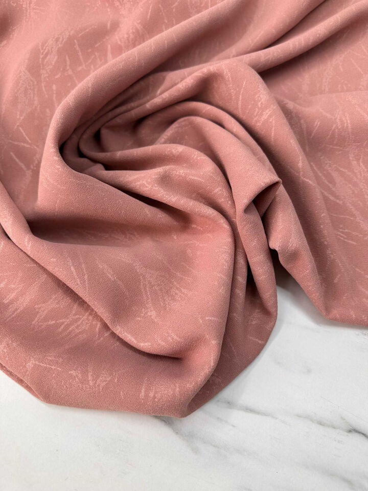 Fantazi Yakma Somon Rubi Krep Dökümlü Yumuşak