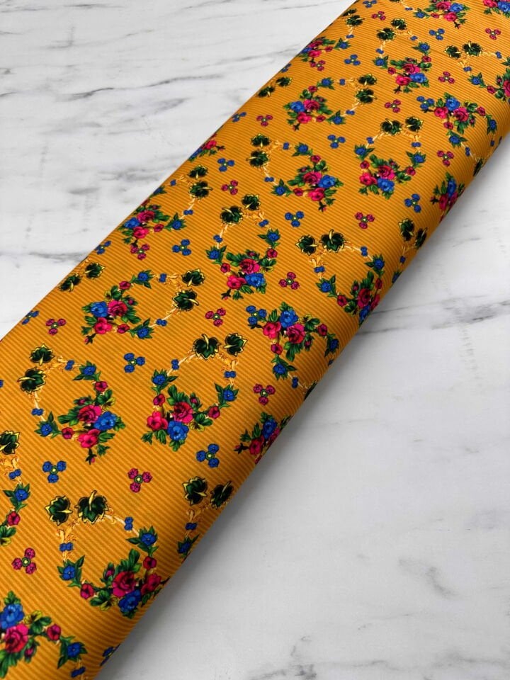 Desenli Krep Kumaş Elbise Etek Gömlek Şalvar