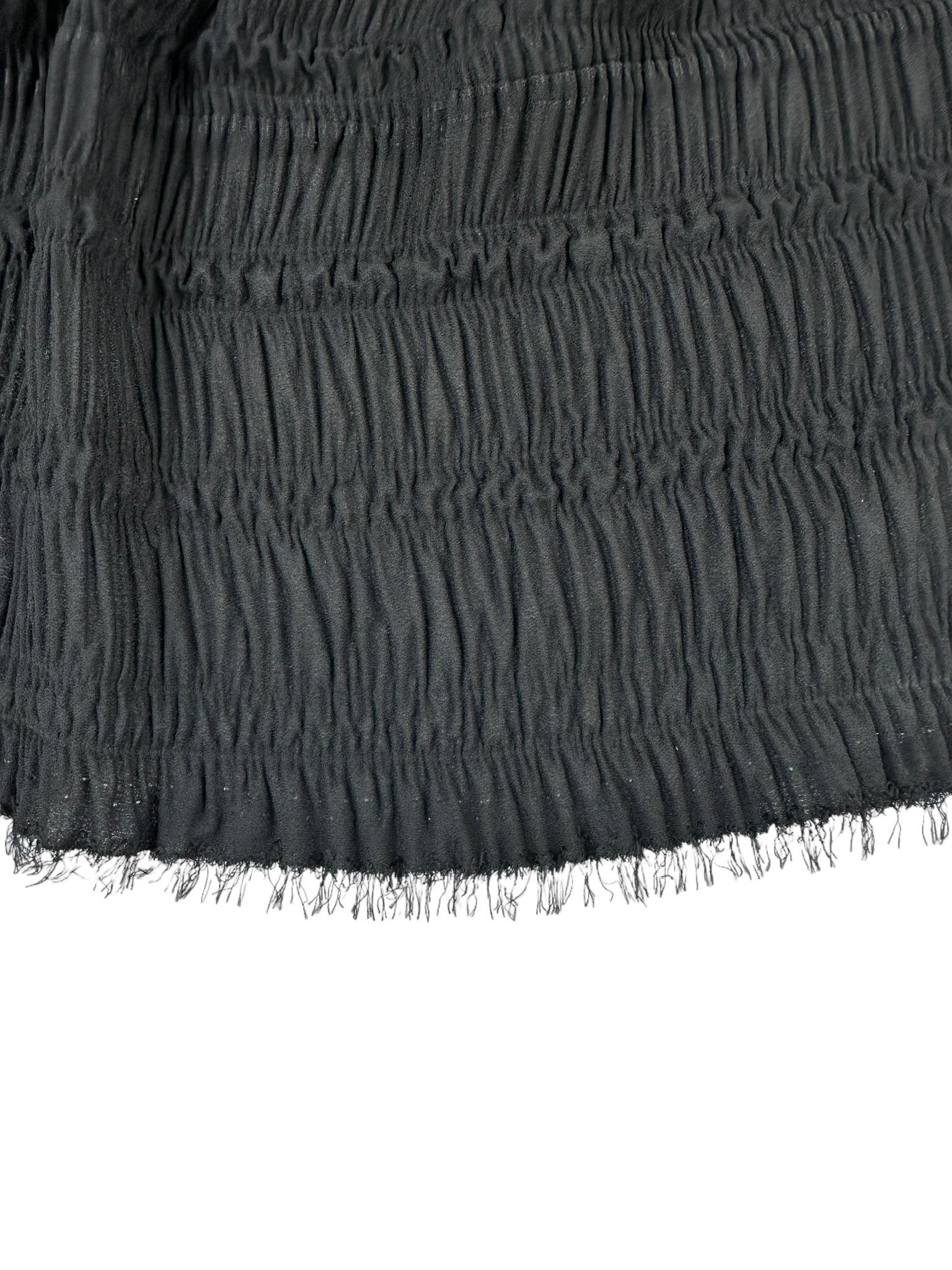 Siyah Ebiselik Eteklik Pilise Şifon Kumaş