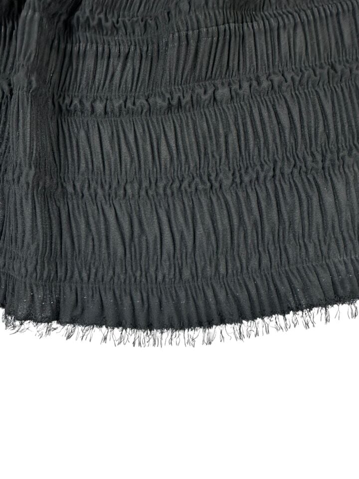 Siyah Ebiselik Eteklik Pilise Şifon Kumaş