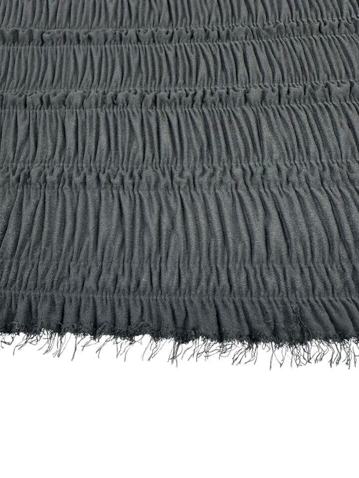 Siyah Ebiselik Eteklik Pilise Şifon Kumaş