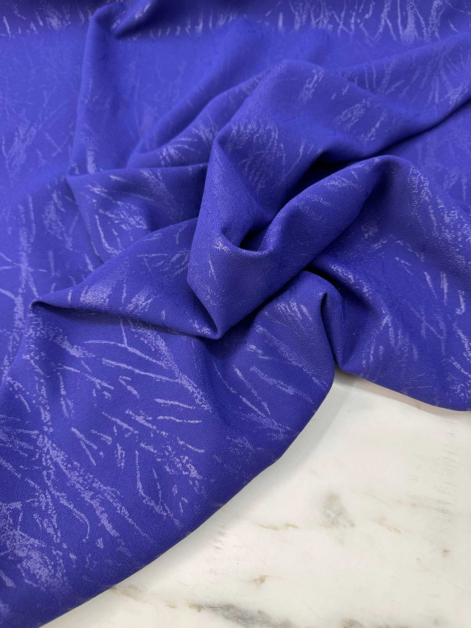 Fantzi Ürün Morjin Yakma Rubi Krep Kumaş Dökümlü Yumuşak