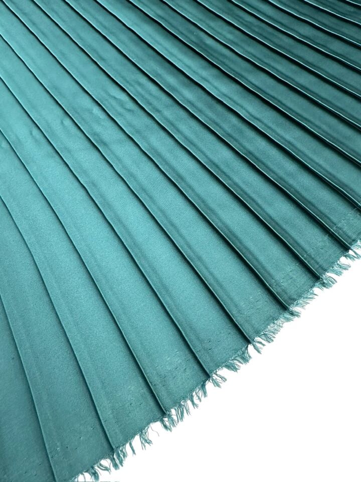 Yeşil Ebiselik Eteklik Pilise Şifon Kumaş