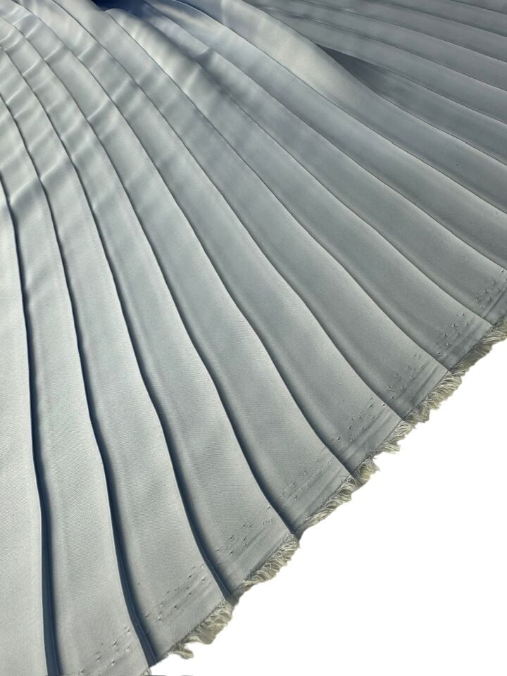 Gri Ebiselik Eteklik Pilise Şifon Kumaş