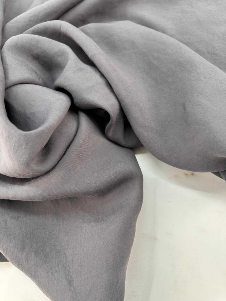 Füme Rengi Modal Kumaş Elbise Pantolon Ceket Abaya