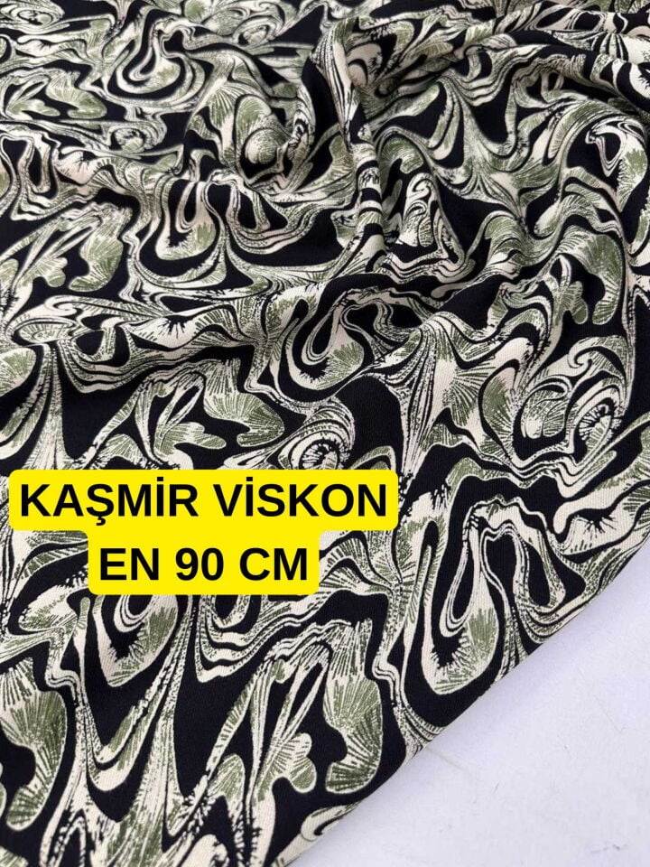 90 CM Dar Kaşmir Viskon Yumuşak Dökümlü