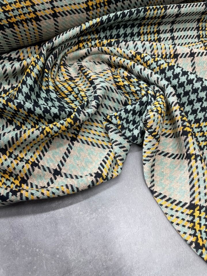 Kışlık Ekose Oduncu Desen Elbiselik Gömleklik Kumaş