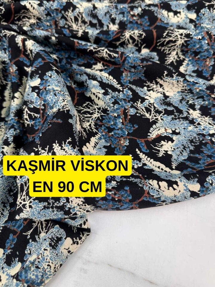 90 CM Kaşmir Viskon Yumuşak Dökümlü
