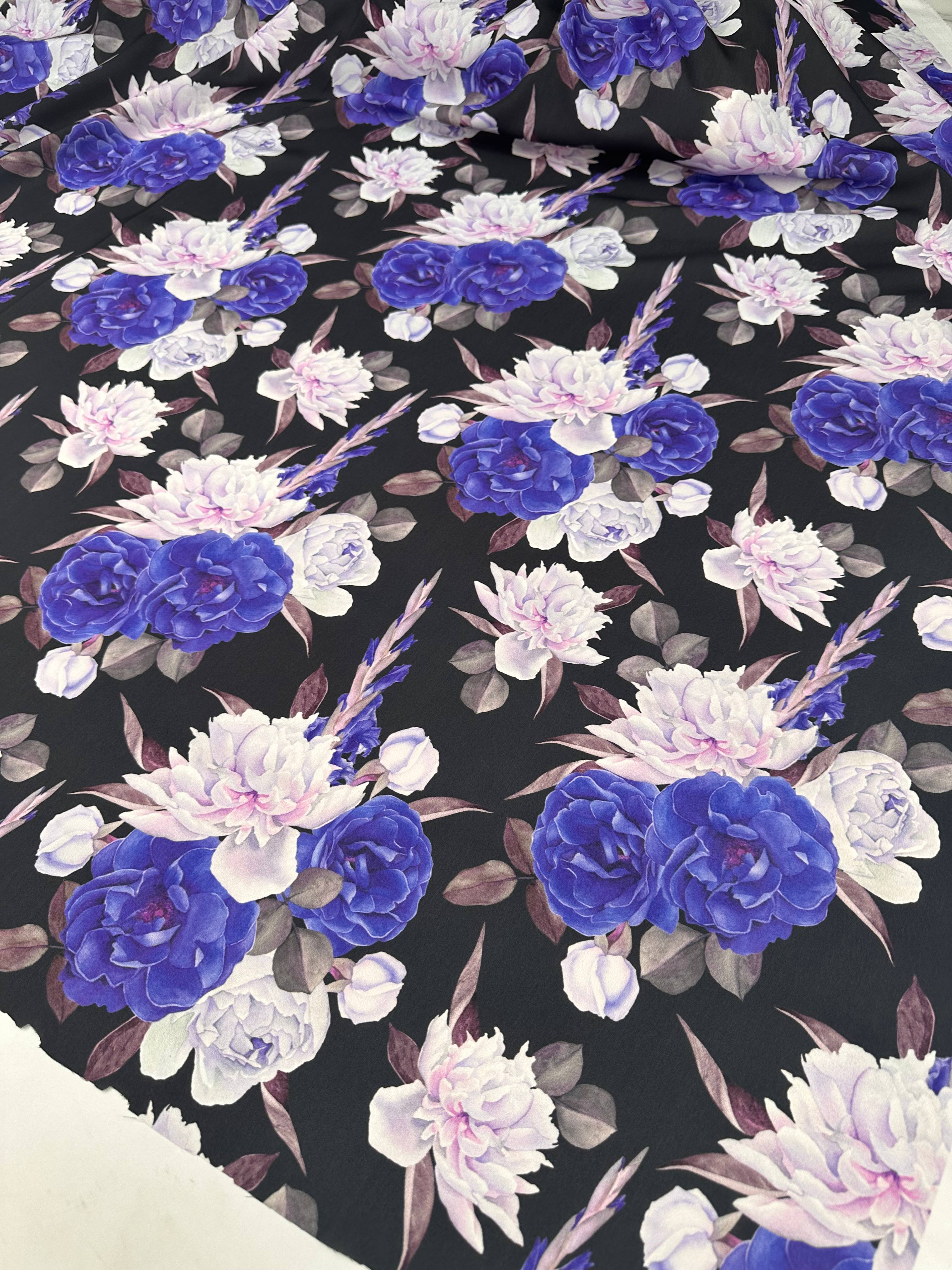 Desenli krep Kumaş Elbise Etek Gömlek Şalvar