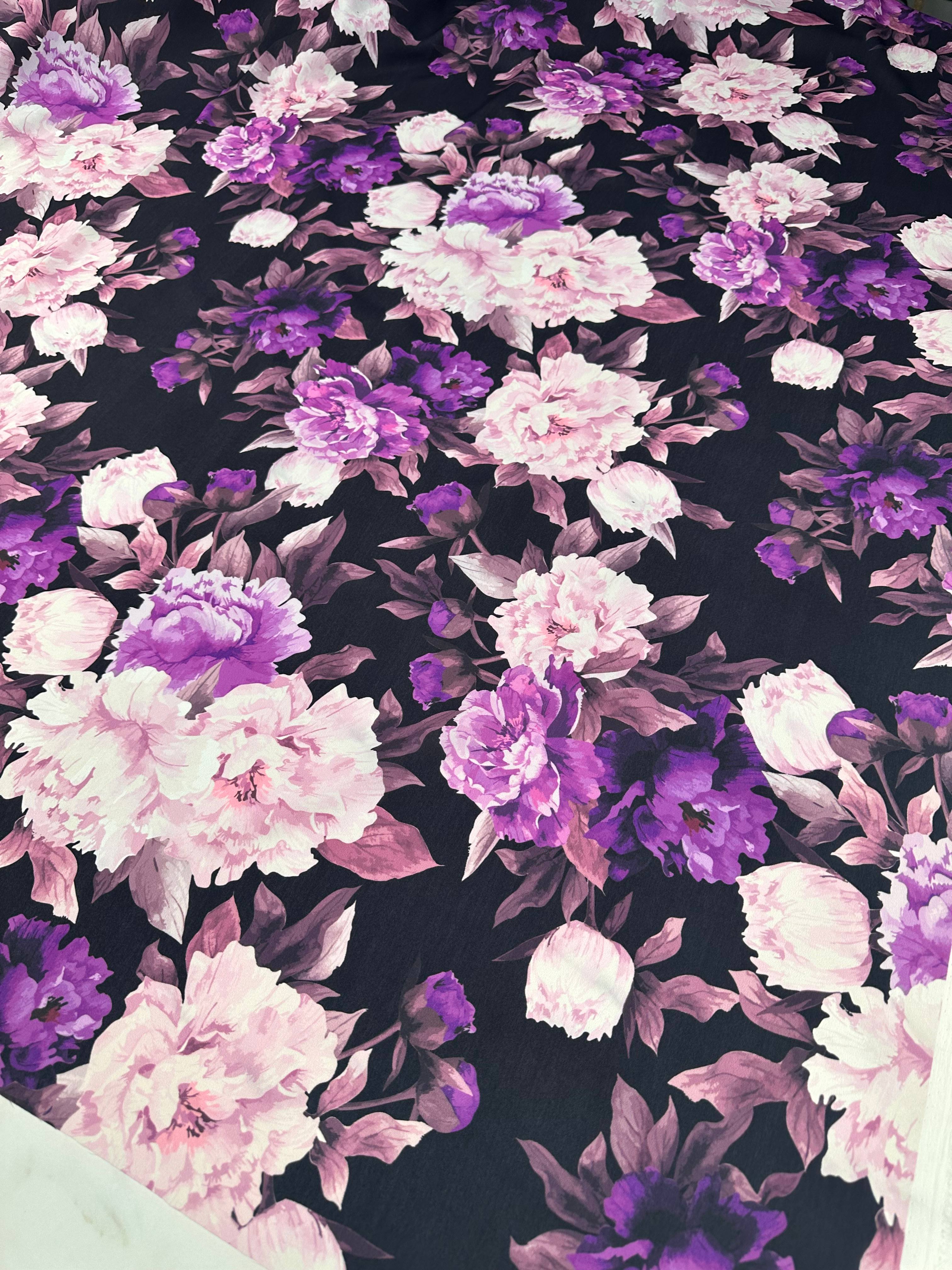 Viyana Çiçegi Krep Kumaş Elbise Etek Gömlek Şalvar