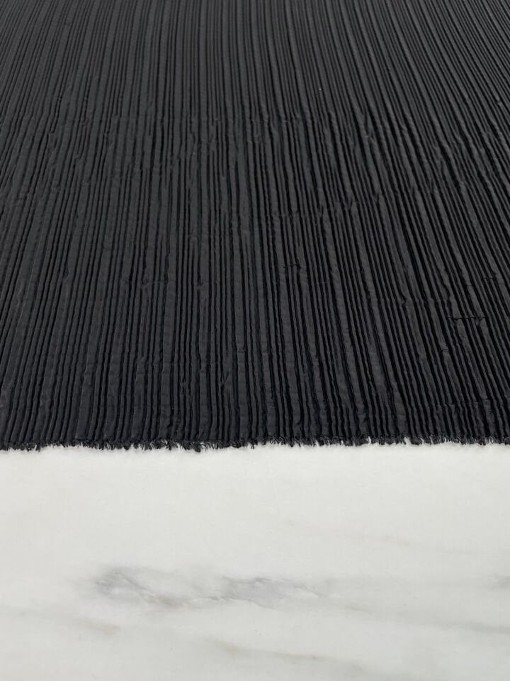 Siyah Ebiselik Eteklik Pilise Şifon Kumaş