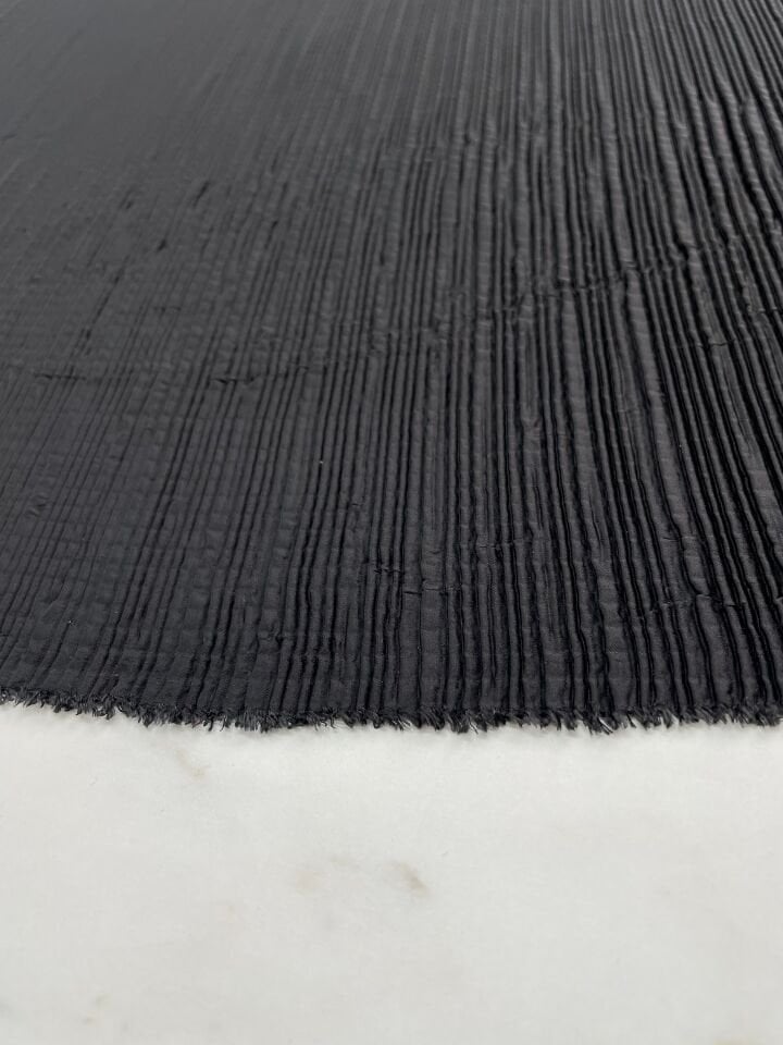 Siyah Ebiselik Eteklik Pilise Şifon Kumaş