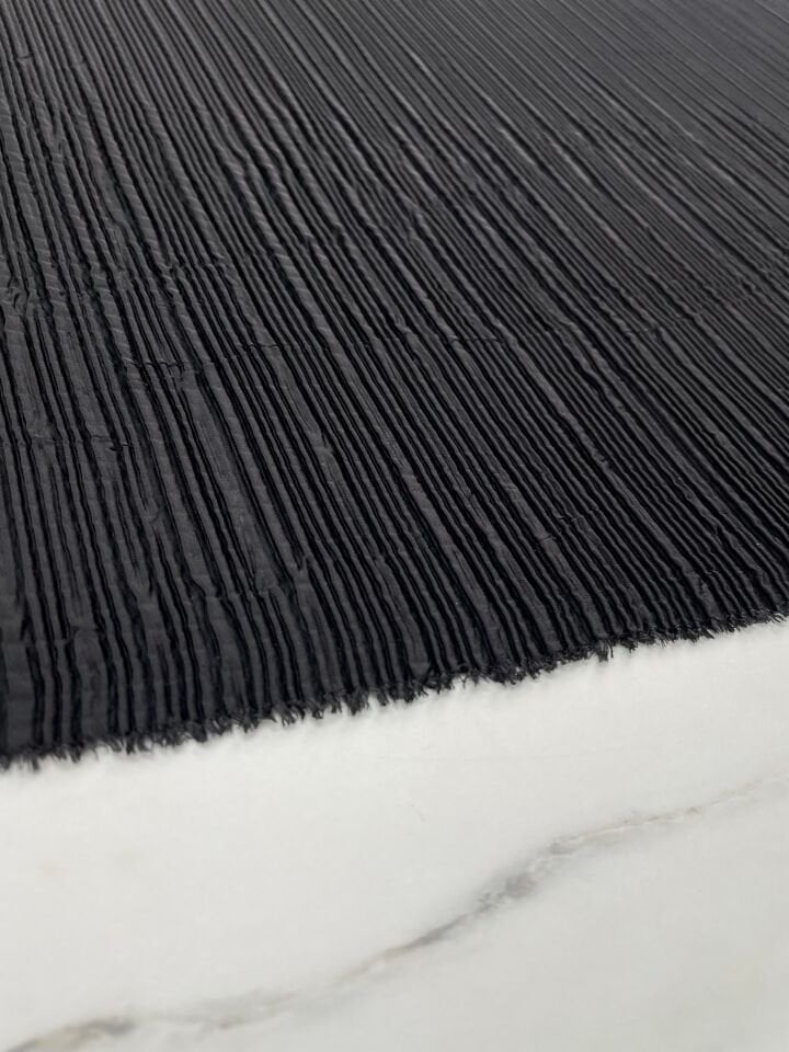 Siyah Ebiselik Eteklik Pilise Şifon Kumaş