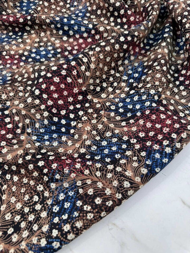 90 cm Kaşmir Dar Viskon Yumuşak Dökümlü