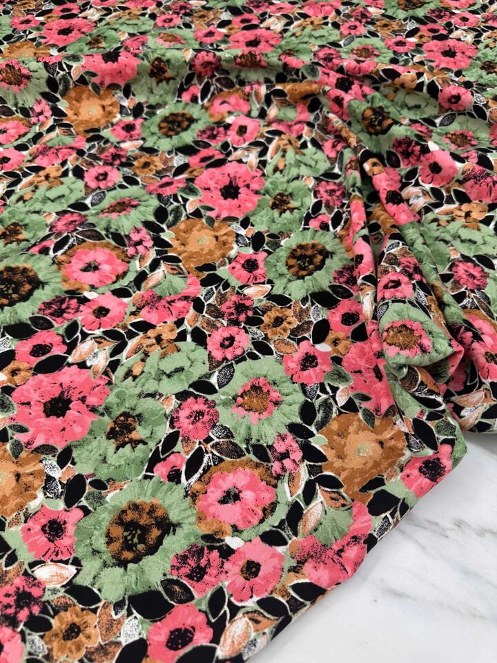 Tek En 90 Cm Viskon Kumaş Yumuşak Dökümlü