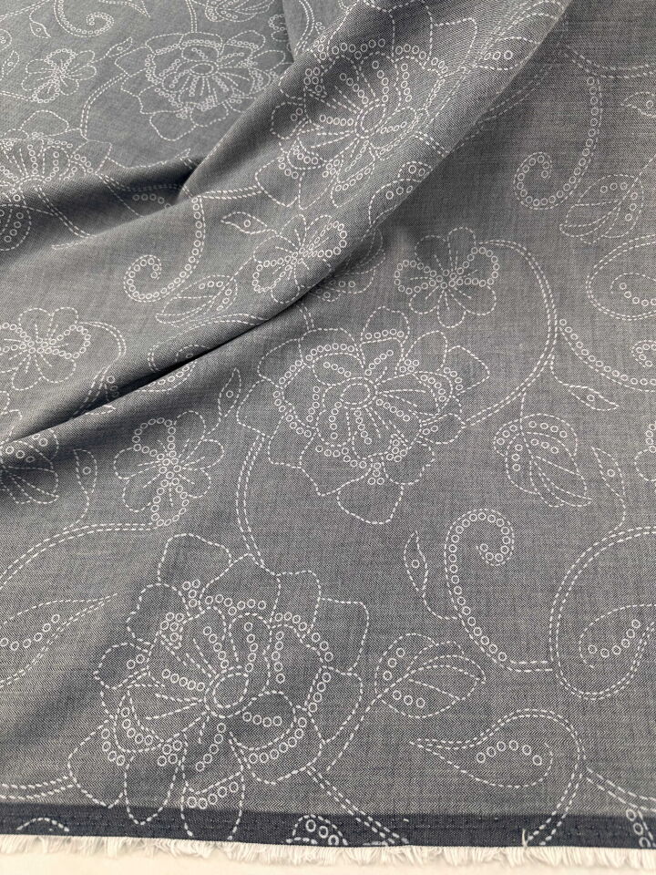 Desenli Kot Kumaş Elbise Etek Gömlek Pantolon Abaya