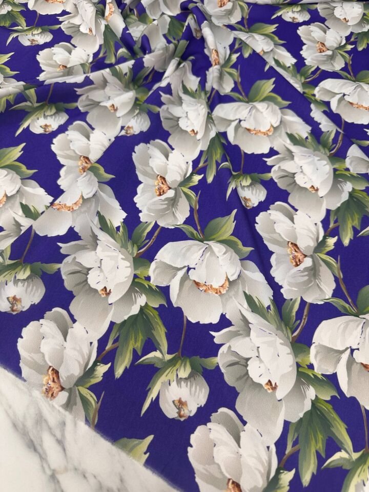 Desenli Krep Kumaş Elbise etek Gömlek Şalvar