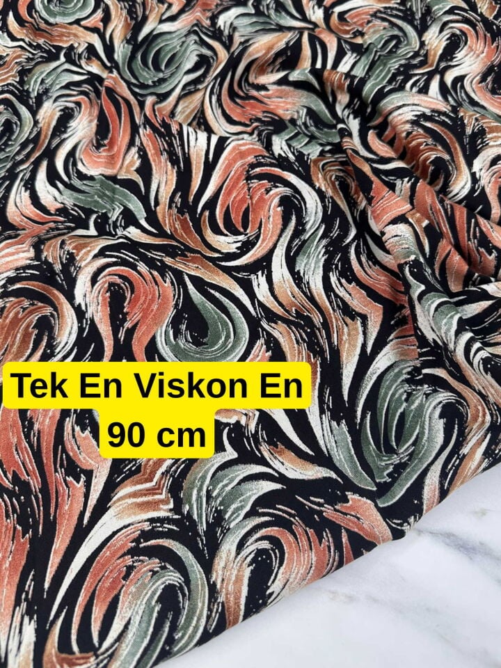 Tek En Dar Viskon Yumuşak Dökümlü