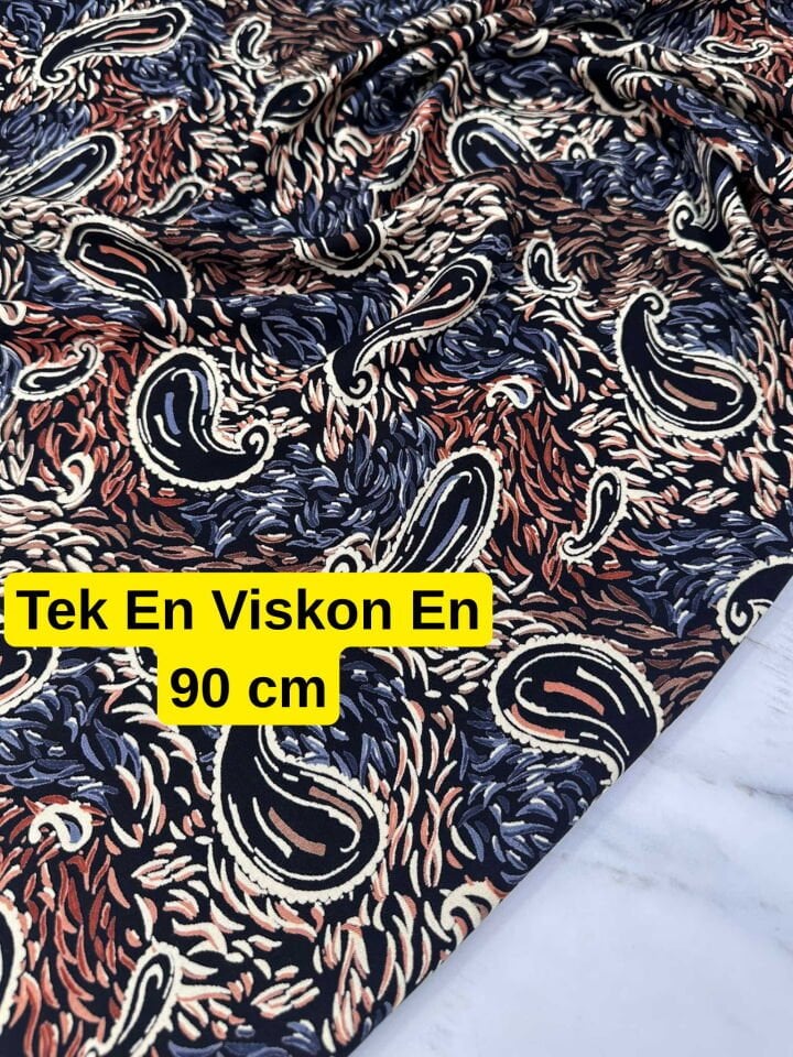 Tek En Dar Viskon Yumuşak Dökümlü