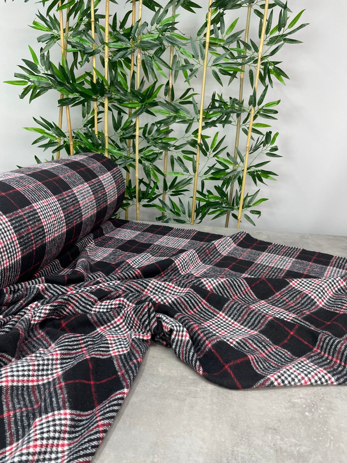 Gri Ekose Oduncu Desen Elbiselik Gömleklik Kumaş