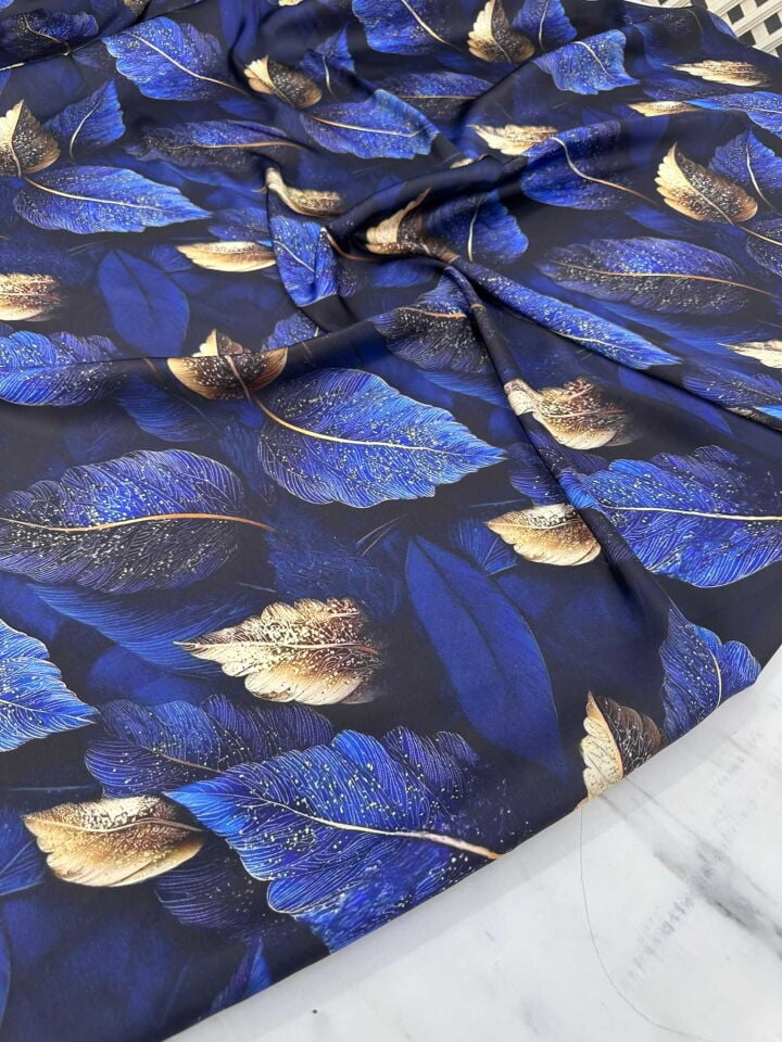 Özel Tasarım İpek Saten Kumaş Dökümlü Yumuşak Akıcı Dokusu