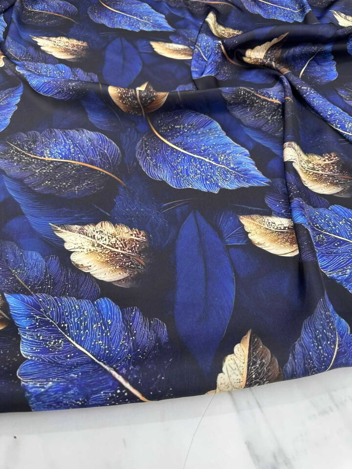 Özel Tasarım İpek Saten Kumaş Dökümlü Yumuşak Akıcı Dokusu