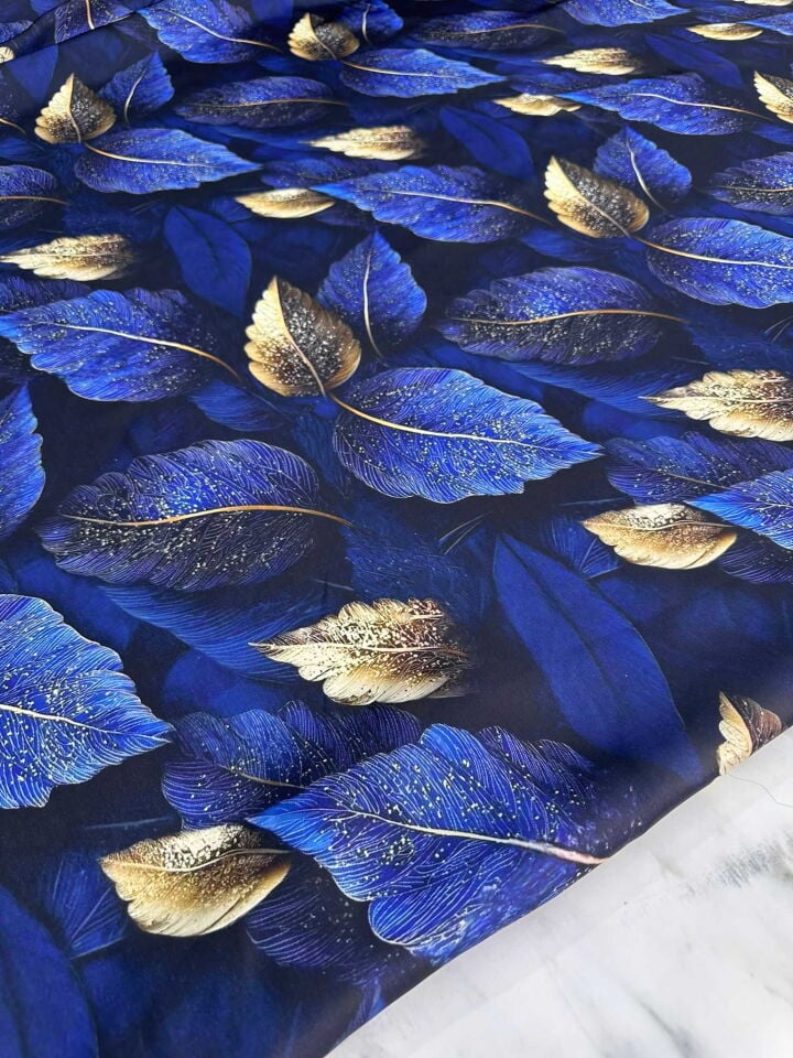 Özel Tasarım İpek Saten Kumaş Dökümlü Yumuşak Akıcı Dokusu