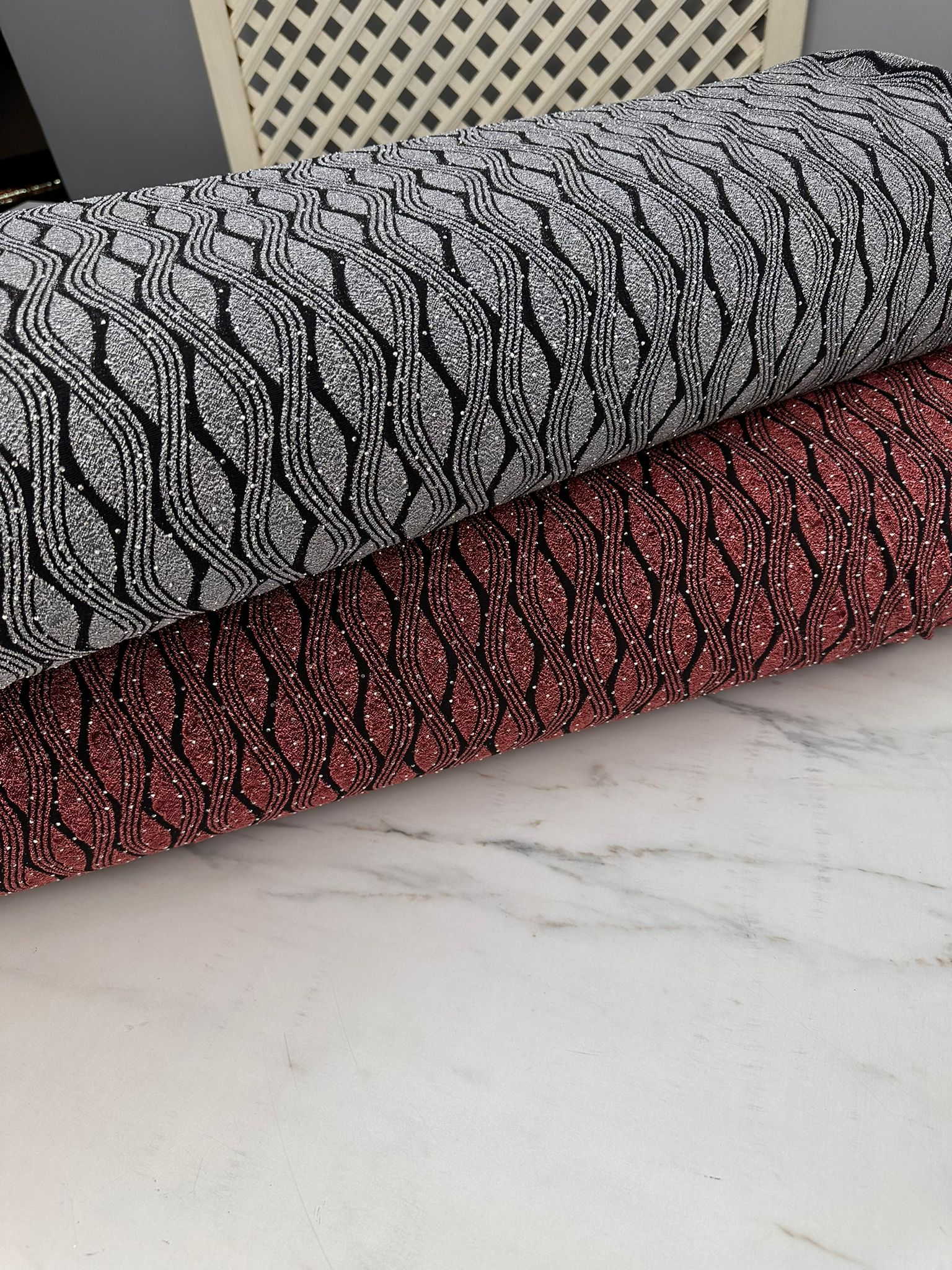 Fantazi Likralı Damla Desen Taş İşleme Yumuşak Dökümlü Örme Kumaş