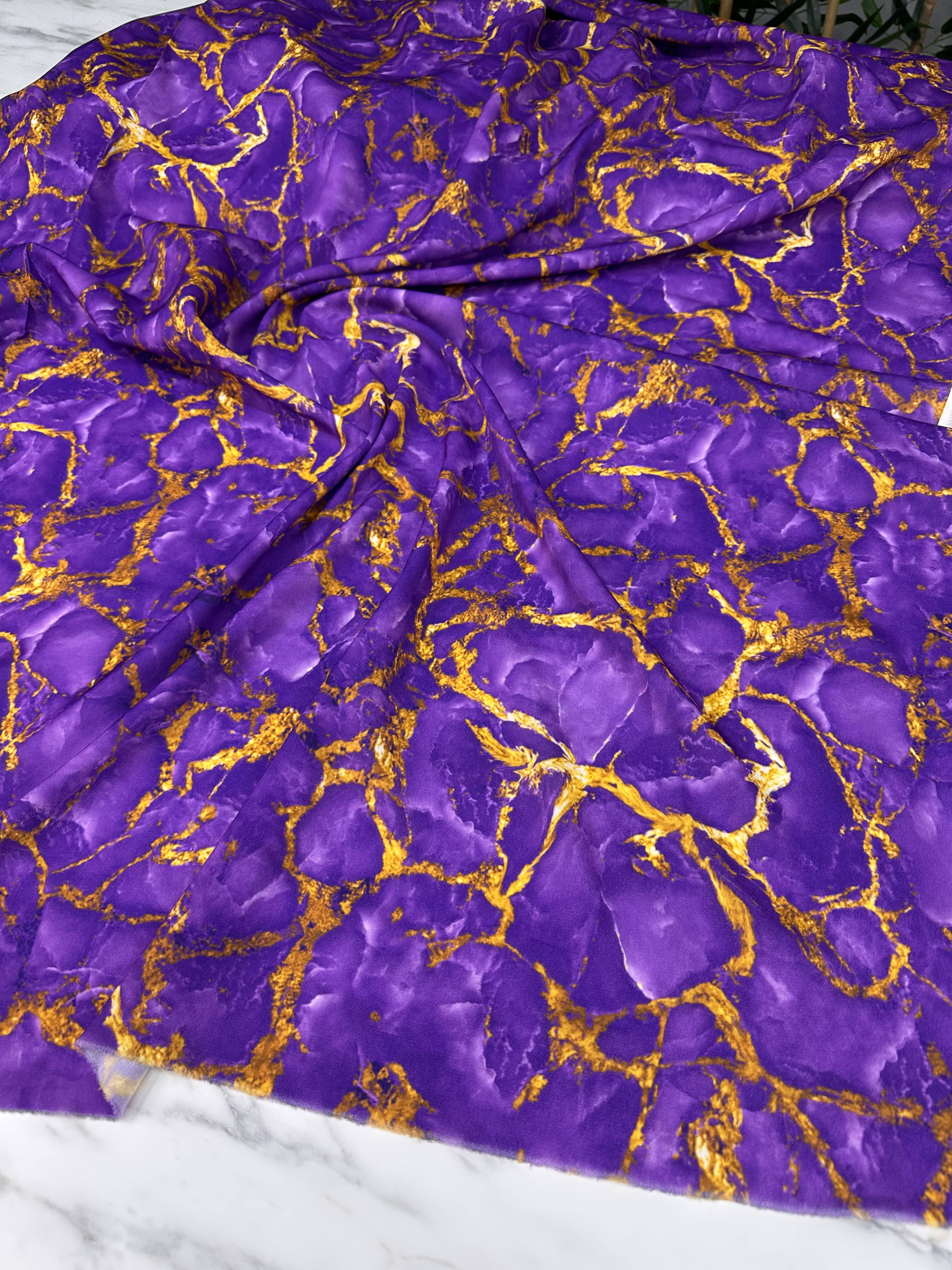 Desenli Krep Kumaş Elbise Etek Gömlek Şalvar