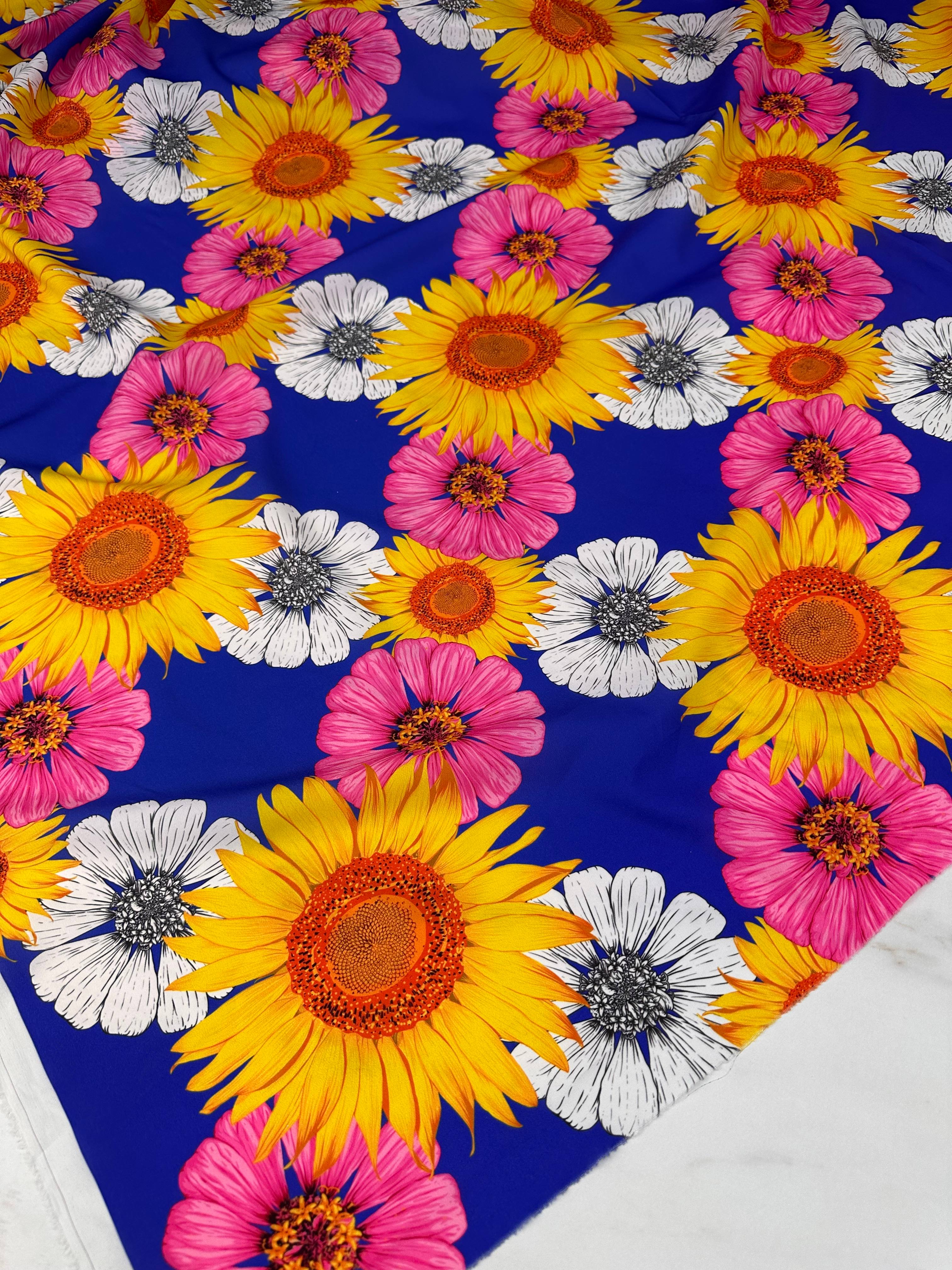 Desenli Krep Kumaş Elbise Etek Gömlek Şalvar