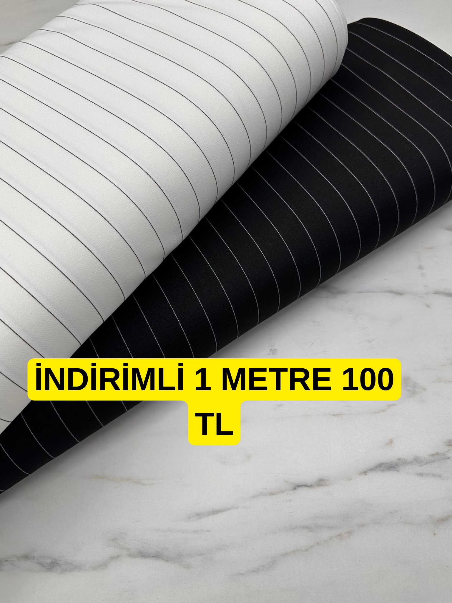 Boyuna Cizgili Likralı Dabıl Kumaş Yumuşak Dökümlü Hafif