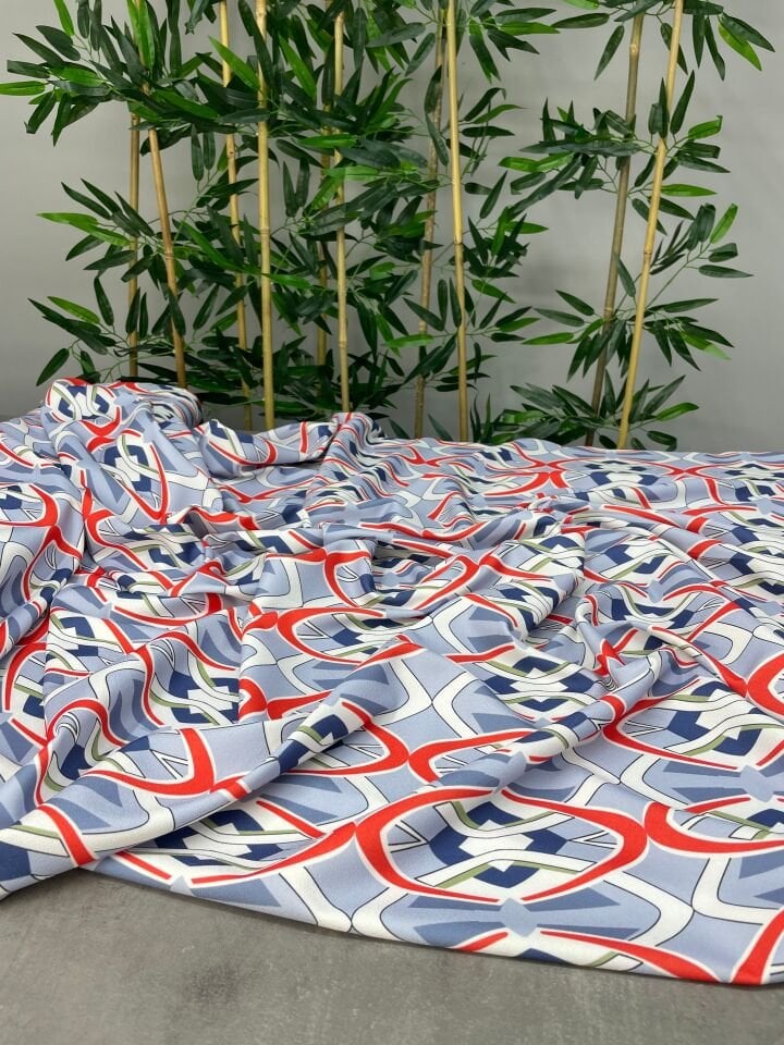 Liva Desen Likralı Elbiselik Pantolonluk Dabıl Krep