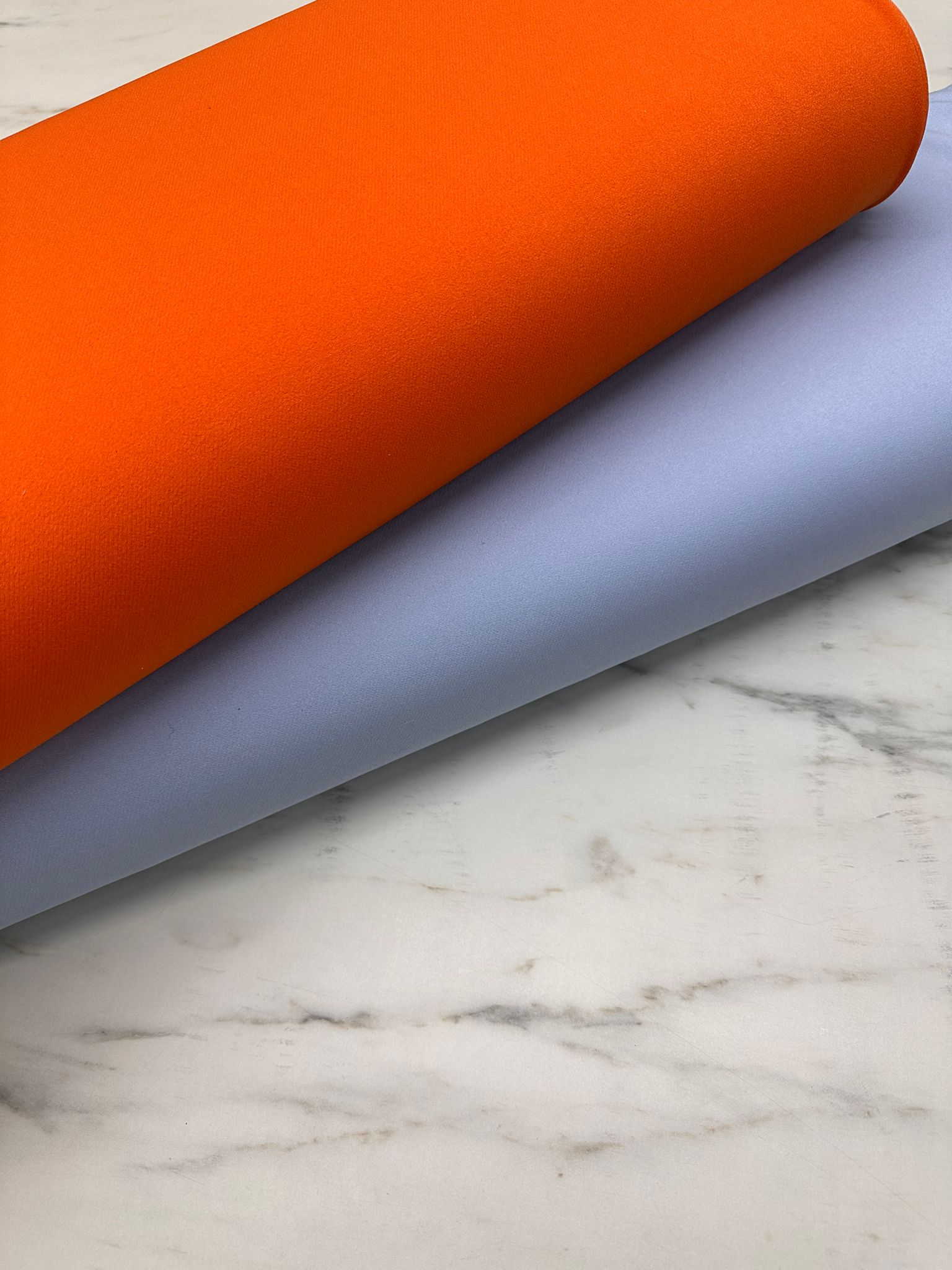 Likralı Turuncu Renk Dabıl Kumaş Yumuşak Dökümlü