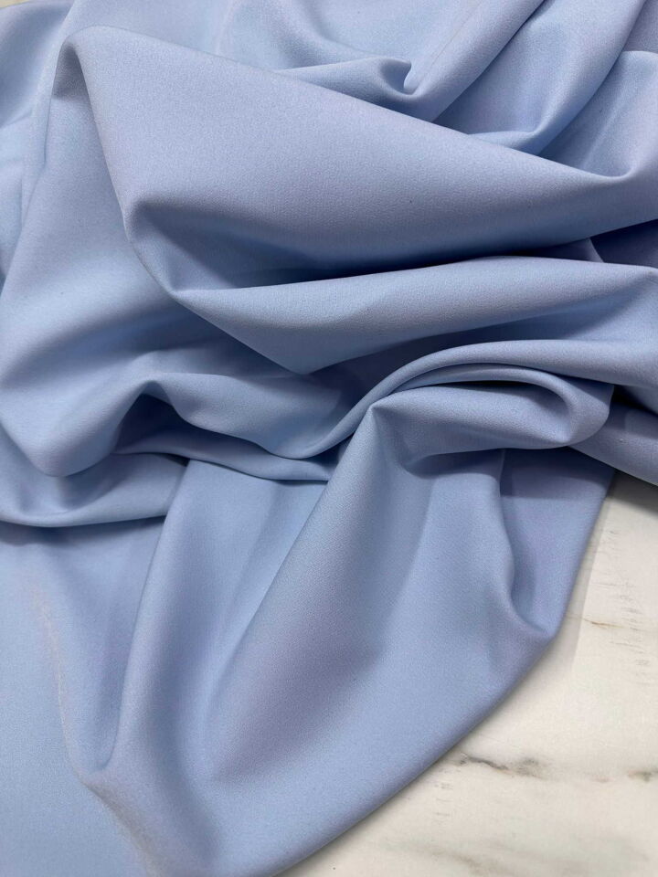 Likralı Dabıl Bebe Mavi Renk  Kumaş Yumuşak Dökümlü İç Göstermez