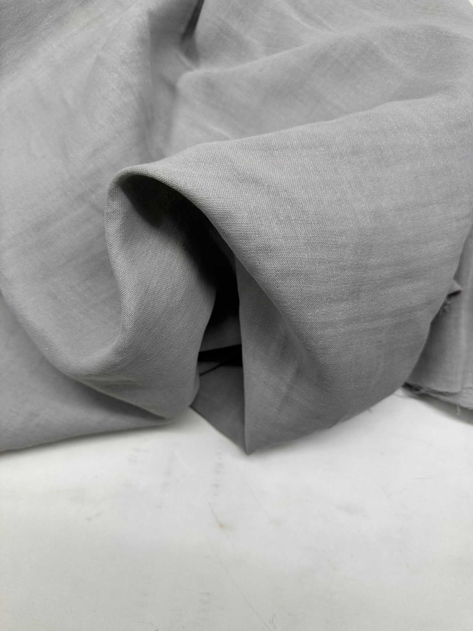 Gri Renk Çift Kat Muslin Kumaş Yumuşak Hafif Kullanışlı