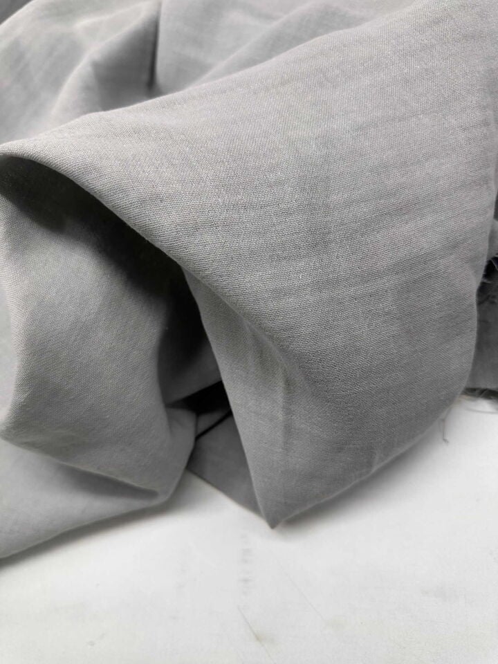 Gri Renk Çift Kat Muslin Kumaş Yumuşak Hafif Kullanışlı