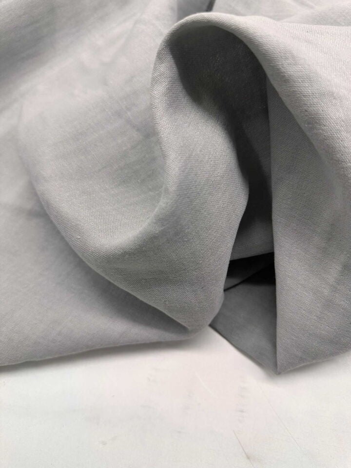 Gri Renk Çift Kat Muslin Kumaş Yumuşak Hafif Kullanışlı