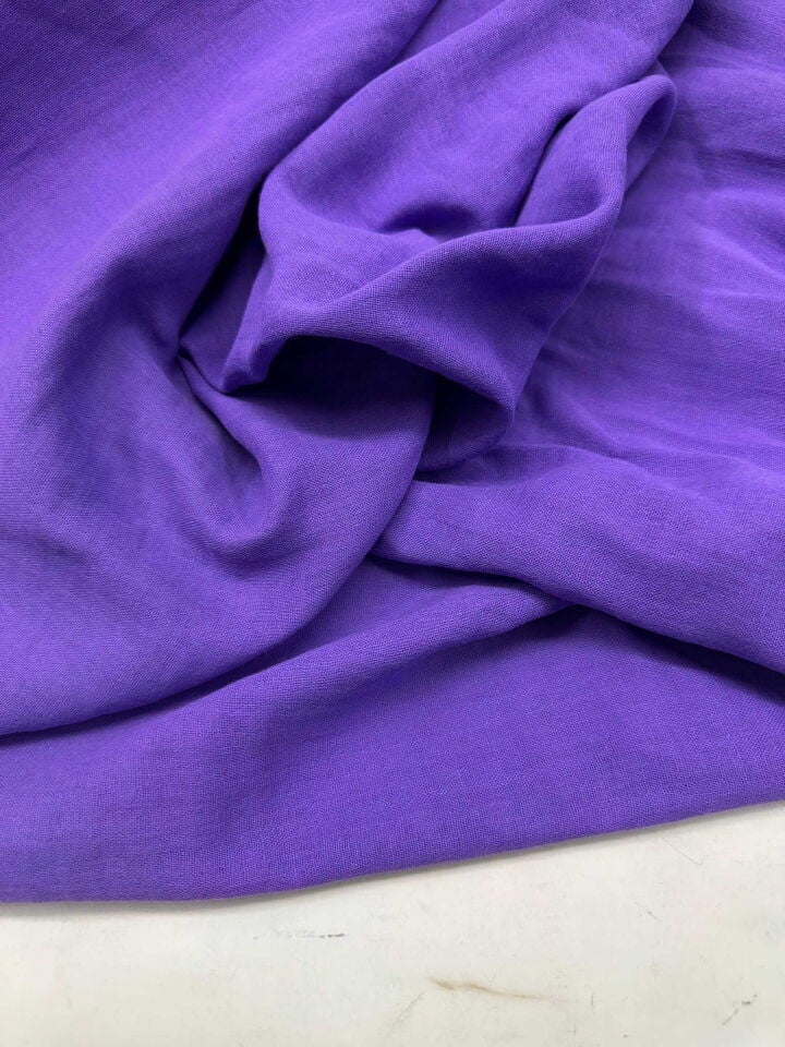 Mor Renk Çift Katlı Muslim Kumas Yumuşak Dökümlü