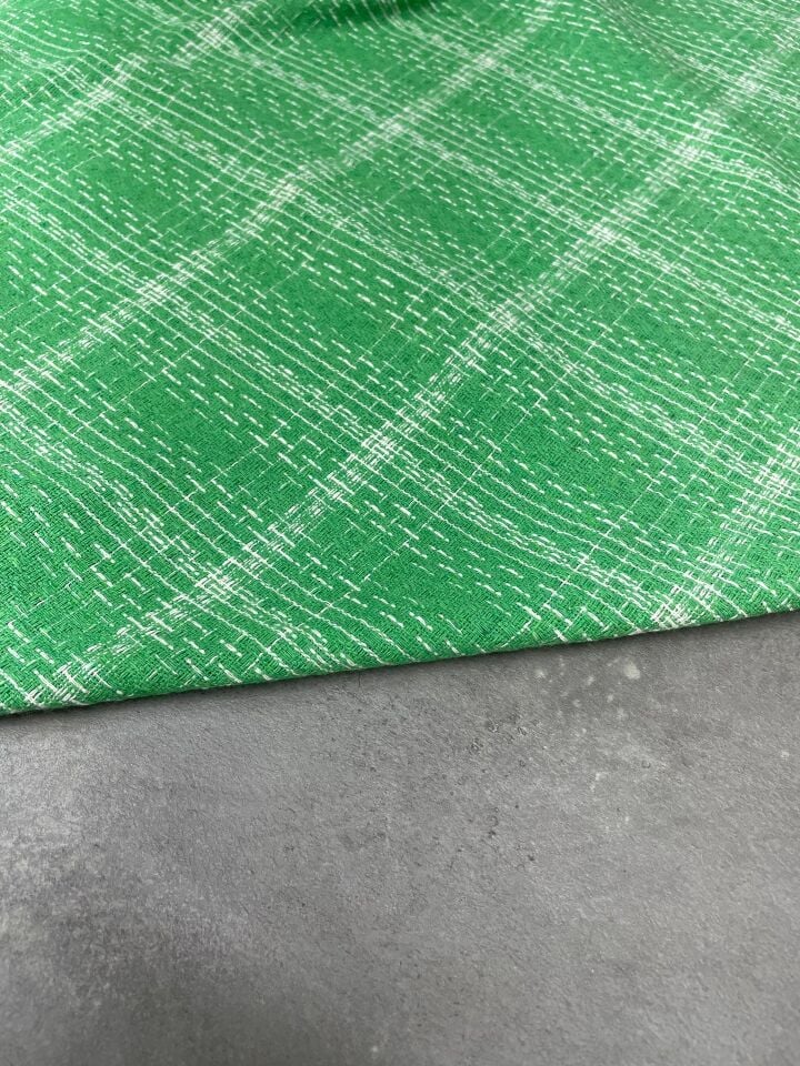Yeşil Şanel Elbiselik Kumaş