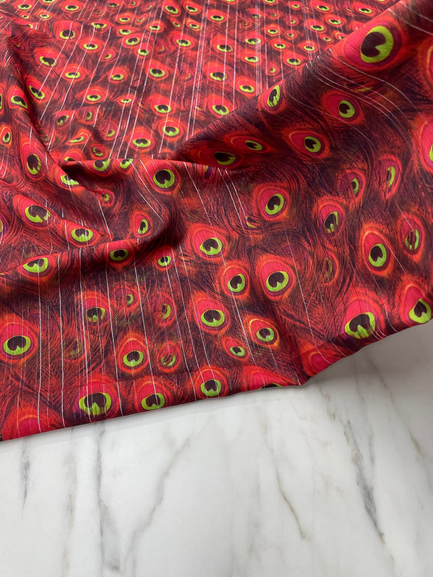 Desenli Simli Şifon Elbise Etek Gömlek Şal