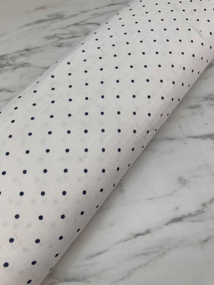 Puantiye Desen Çift Katlı Muslim Kumaş Yumuşak Dökümlü