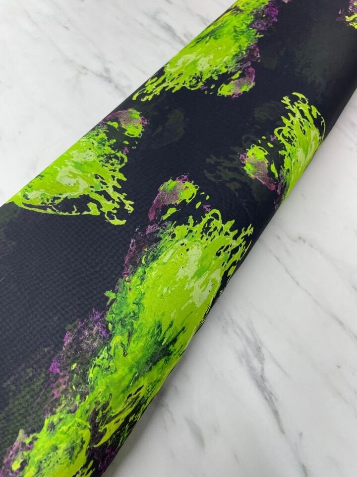 Yeşil Desen Elbiselik Şifon Kumaş