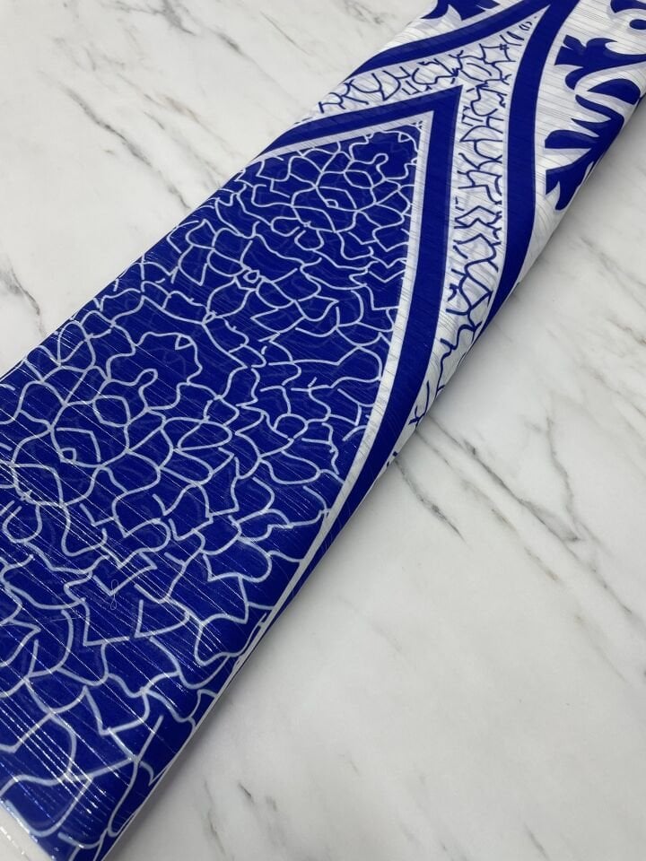 Desenli Simli Şifon Elbise Etek Gömlek Şal